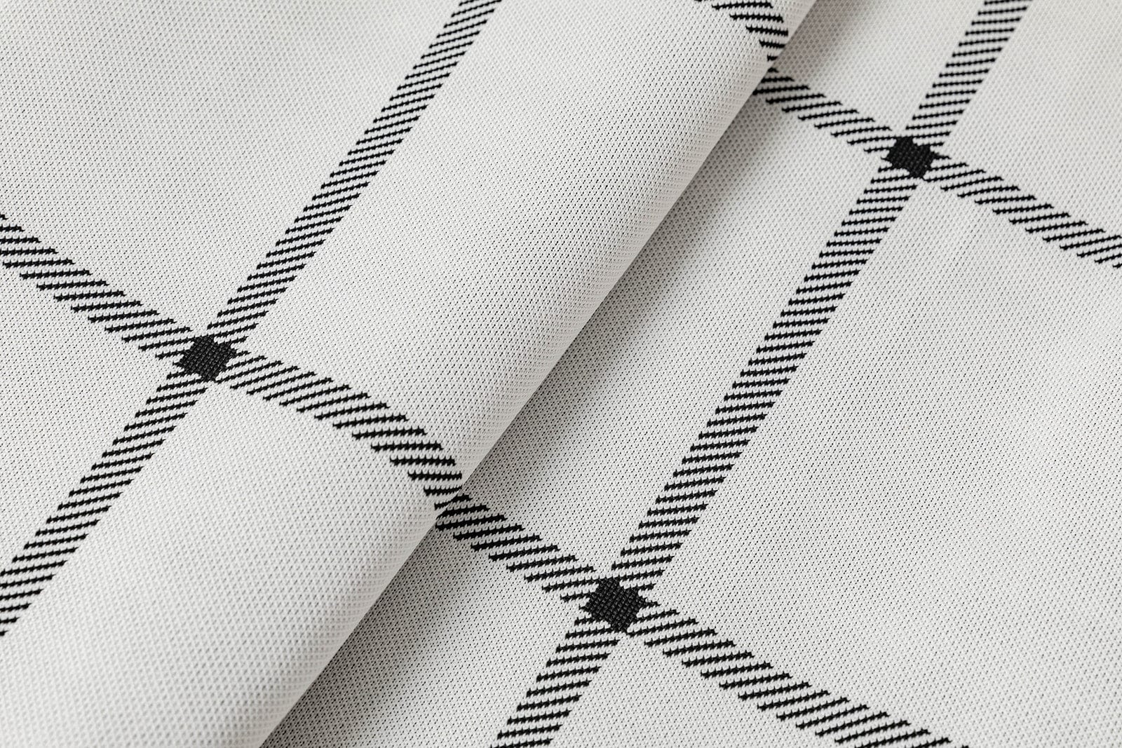 White Plaid | Dog Bed With Removable Cover