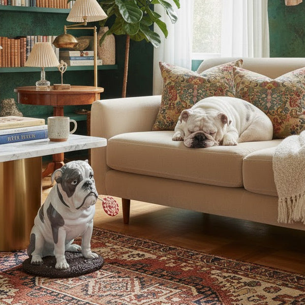 Lladro Bulldog Lollipop Porcelain Figurine | Wunderpets & Co.