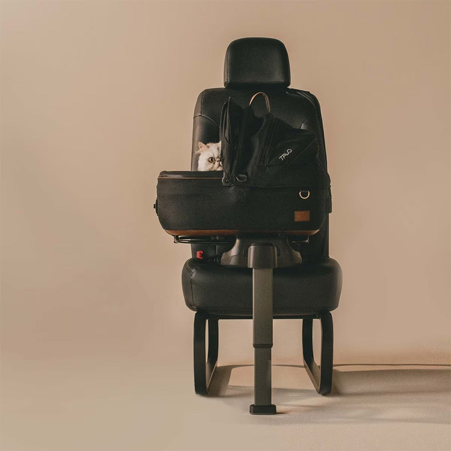 Tavo Maeve small cat carrier and car seat with a secure leg