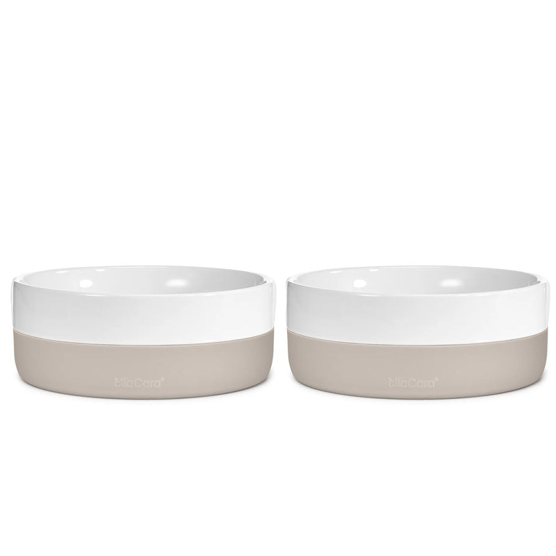 Miacara Coppa Porcelain Dog Bowls - Set of Two