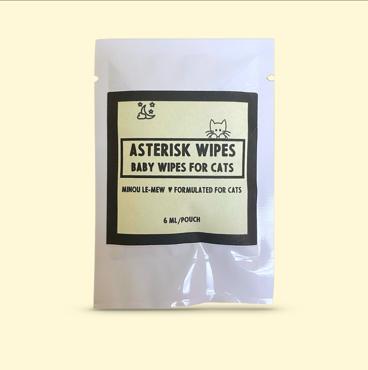 Asterisk Wipes | Botanical Cat Wipes for Gentle Grooming by Minou Le-Mew