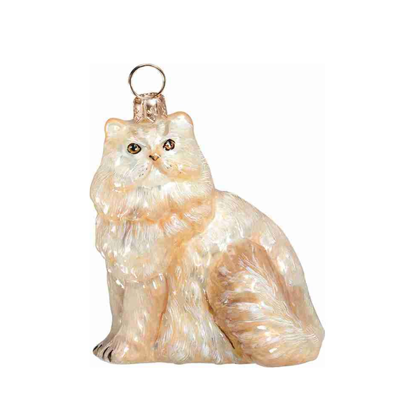 Persian Cat Christmas Ornament