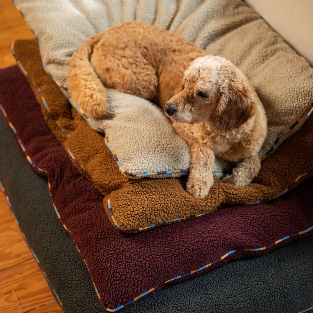 Orthopedic Foam Sherpa Pillow Bed For Cats And Dogs