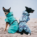 Paikka Dog Visibility Raincoat Lite Petrol Dye