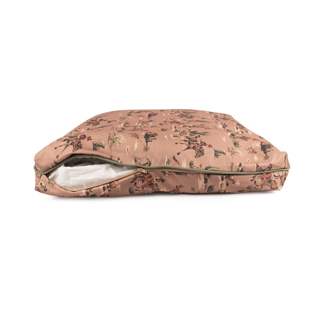 Floral-patterned Pendleton pillow pet bed on a white background
