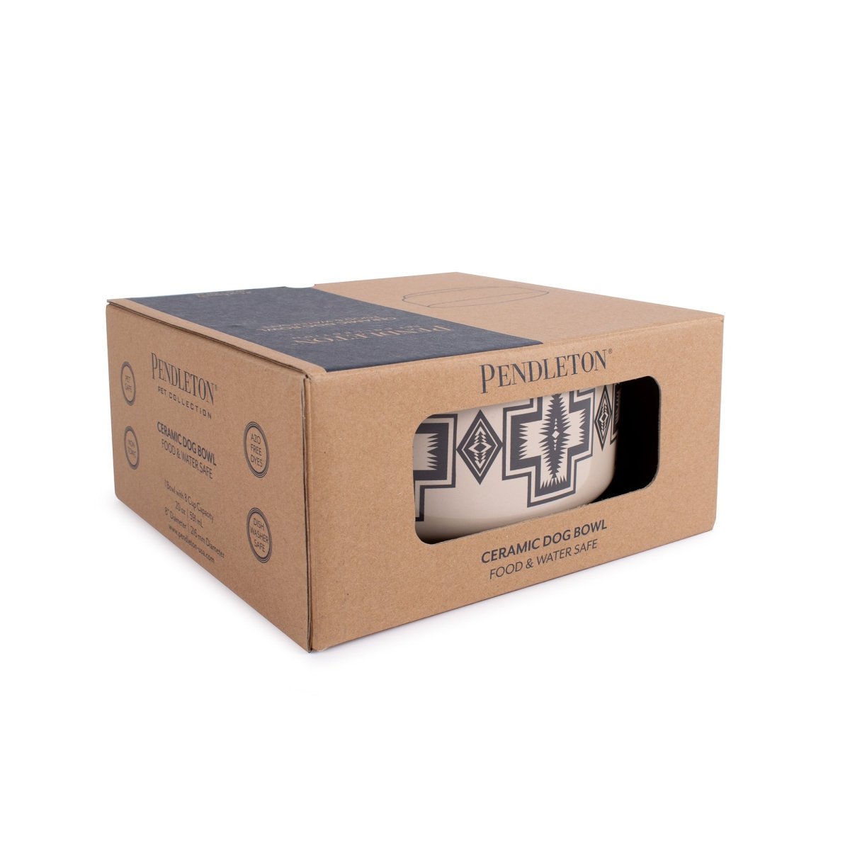 Pendleton Ceramic Pet Bowl For Food & Water