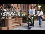 Ibiyaya Eva Convertible Pet Stroller For Cats & Dogs