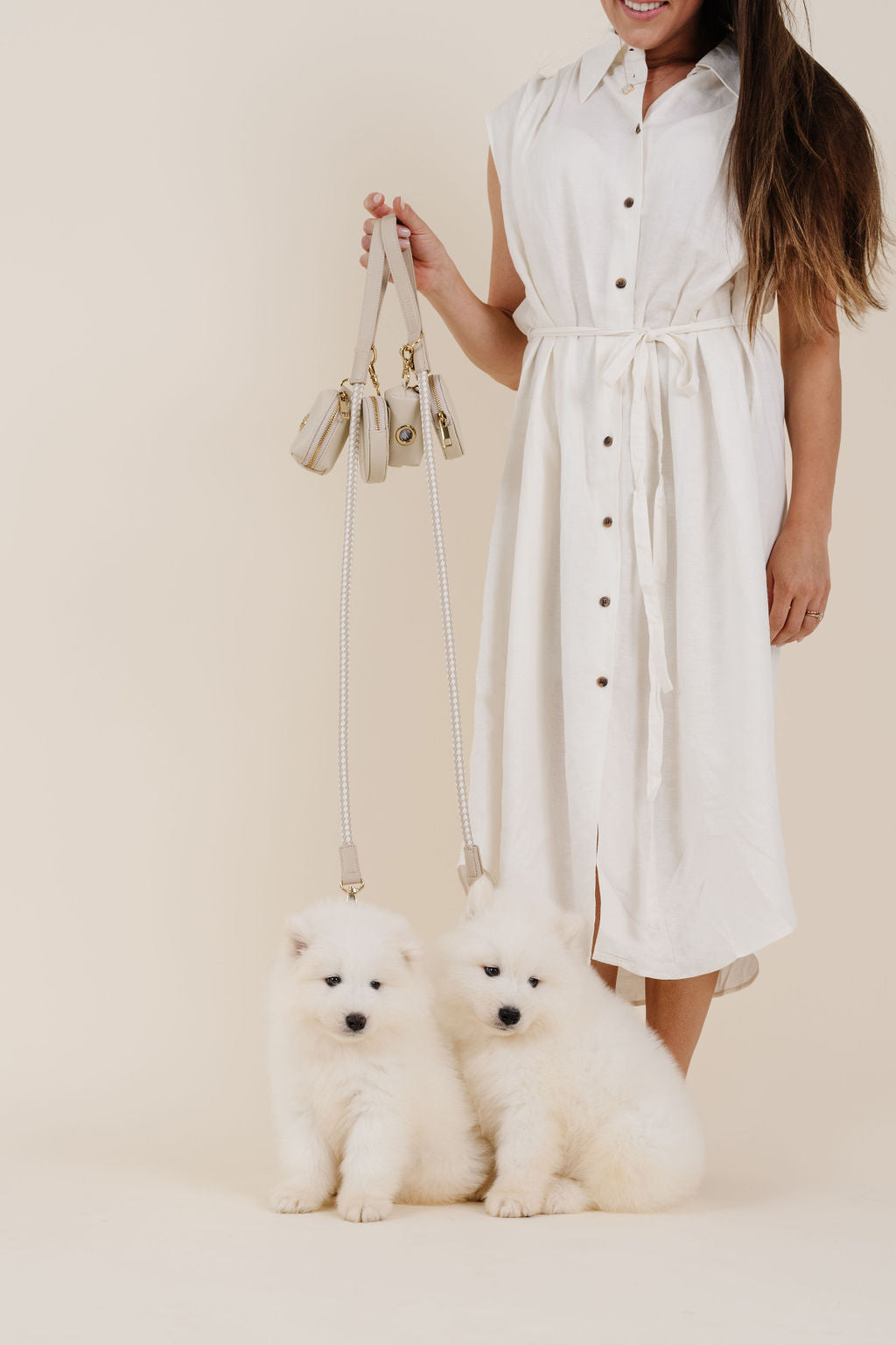 City Walk Kit: Chic Dog Leash, Treat Pouch & Waste Bag