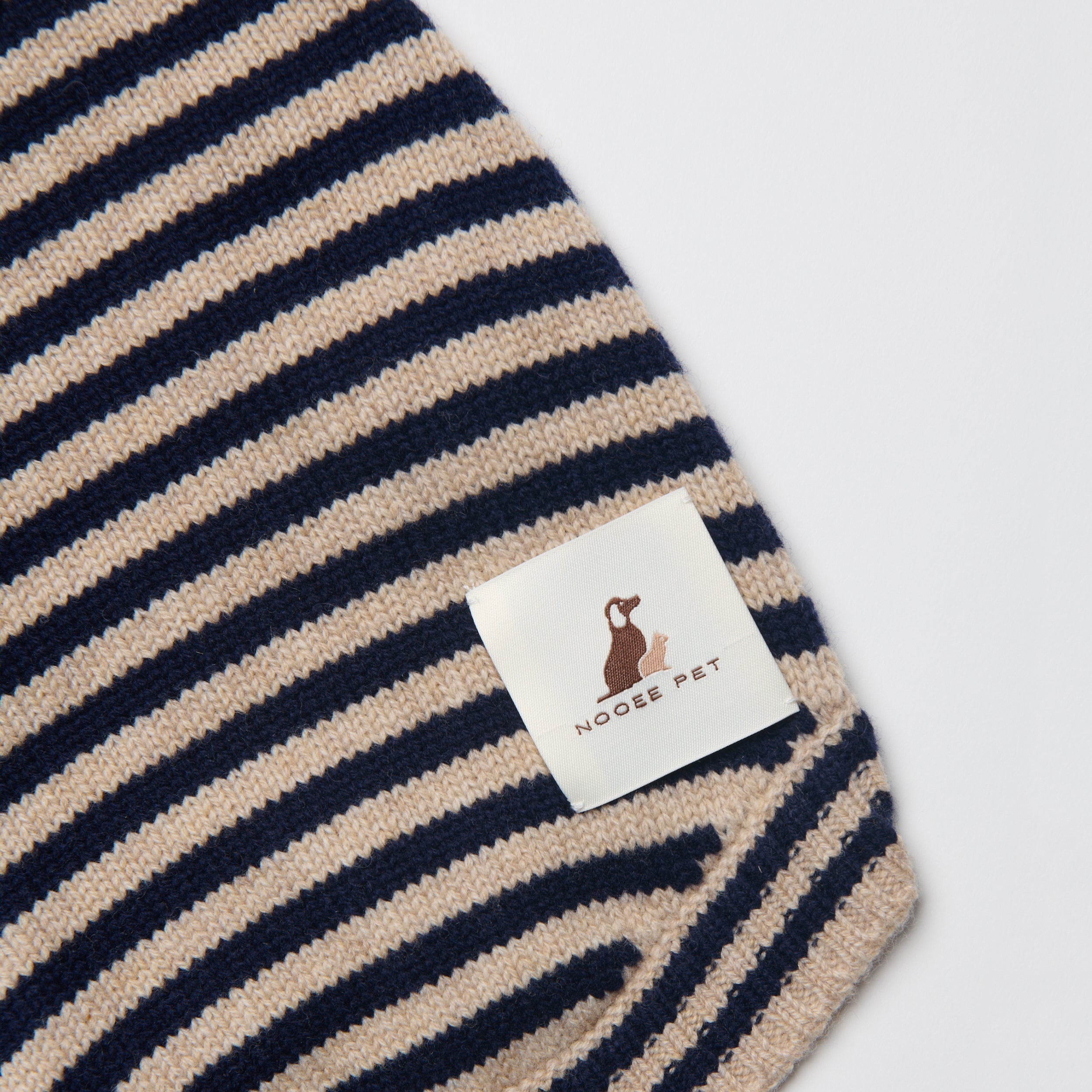 Nooee Small Polo Wool Sweater For Cats & Dogs | 100% Wool Knit