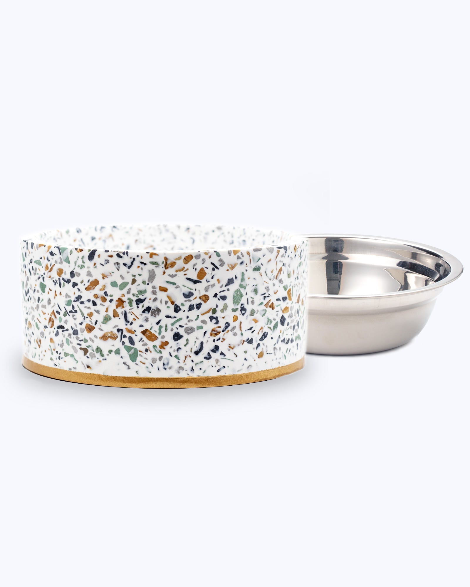 Terrazzo Modern Elevated Dog Bowl