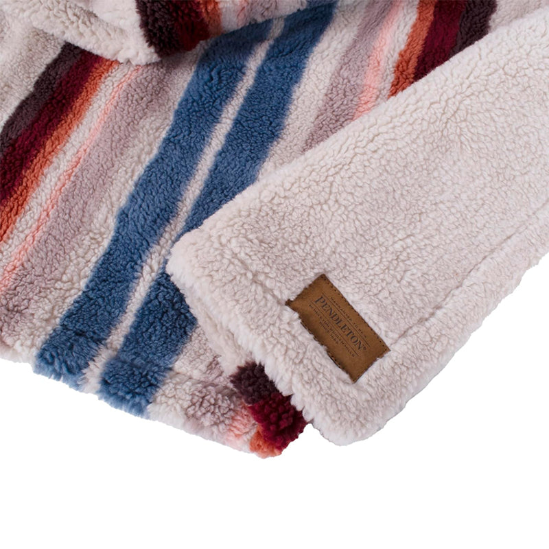 Pendleton Berber Pet Throw Blanket Serape Rosewood For Cats And Dogs