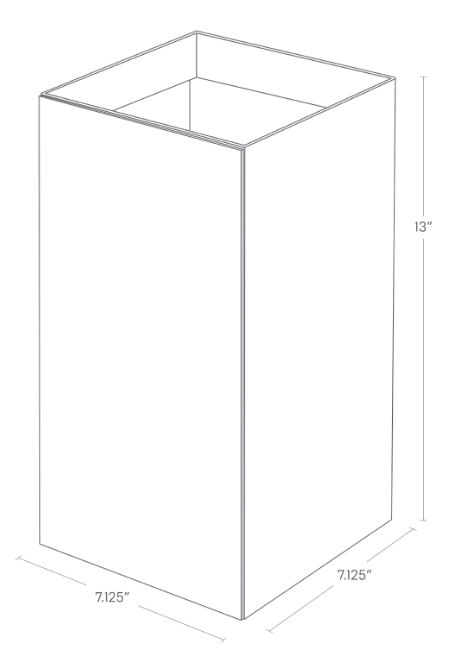 modern yamazaki home trash can dimensions