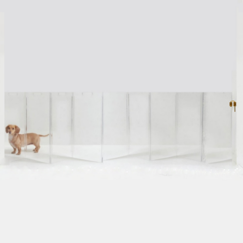 Best selling walll mounted clear acrylic pet gate
