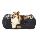 Pendleton Charcoal Ombre Kuddler Bolster Dog Bed