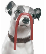 Lladro Jack Russell Face with Licorice Figurine Detail