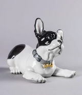 Dog mom gift from Lladro. A french bulldog porcelain figurine