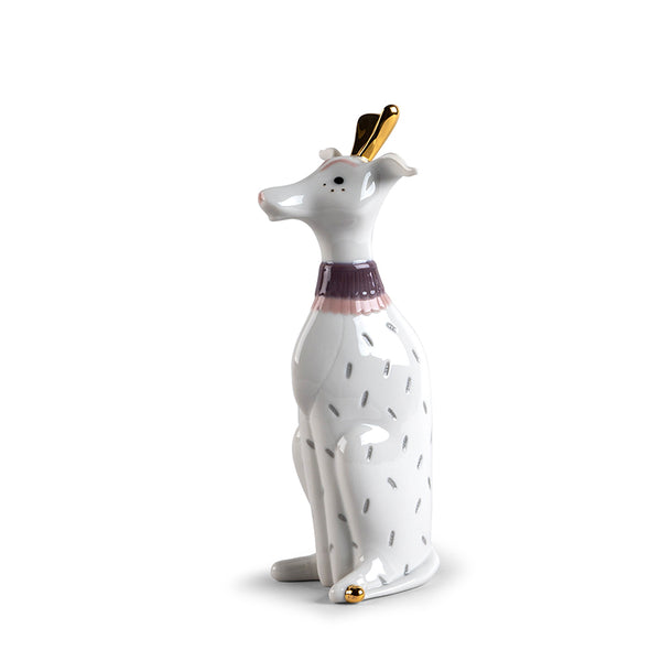 Lladro Unusual Friends Collection Featuring Dog Figurine