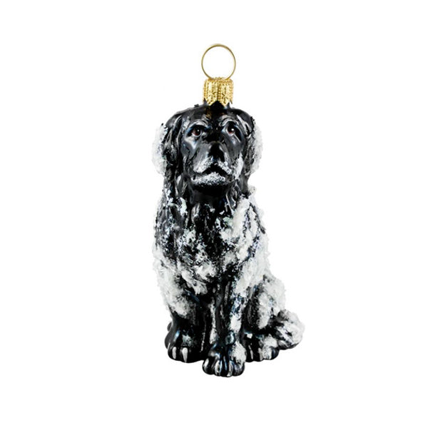 Newfoundland Dog Ornament Snowy Version Joy To The World