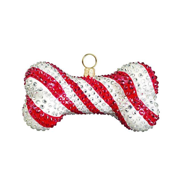 Crystal Encrusted Dog Bone Ornament