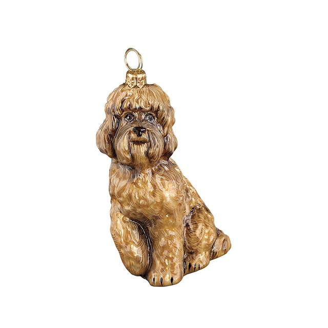 Brown labradoodle ornament by Joy To The World