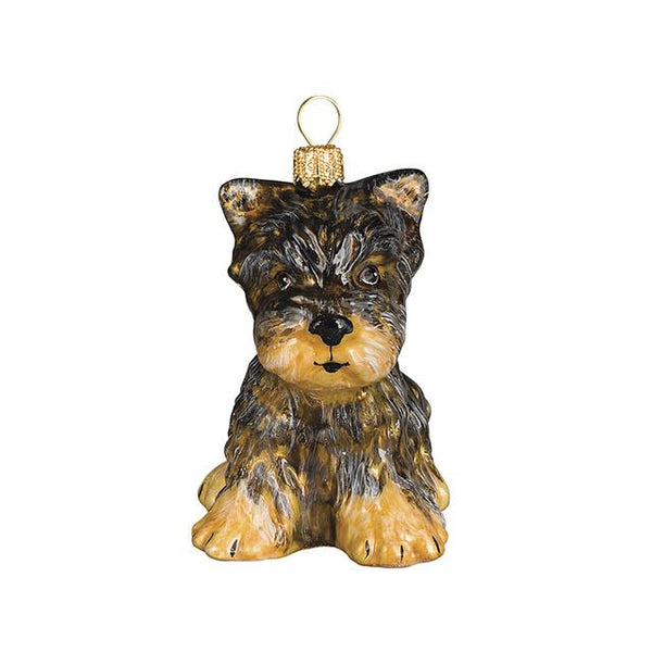 Yorkshire Terrier Puppy Luxury Christmas Ornament