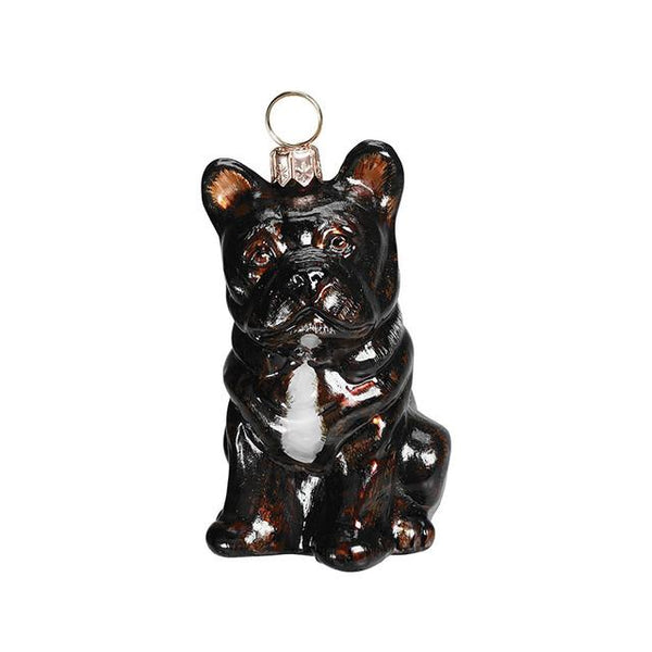 Black French Bulldog Ornament