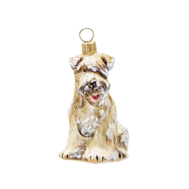 Soft Coated Wheaten Ornament in Snowy Version