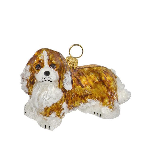 Cavalier King Blenheim Ornament in Snowy Version