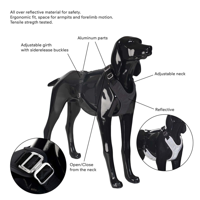 PAIKKA Visibility Dog Harness - Dark