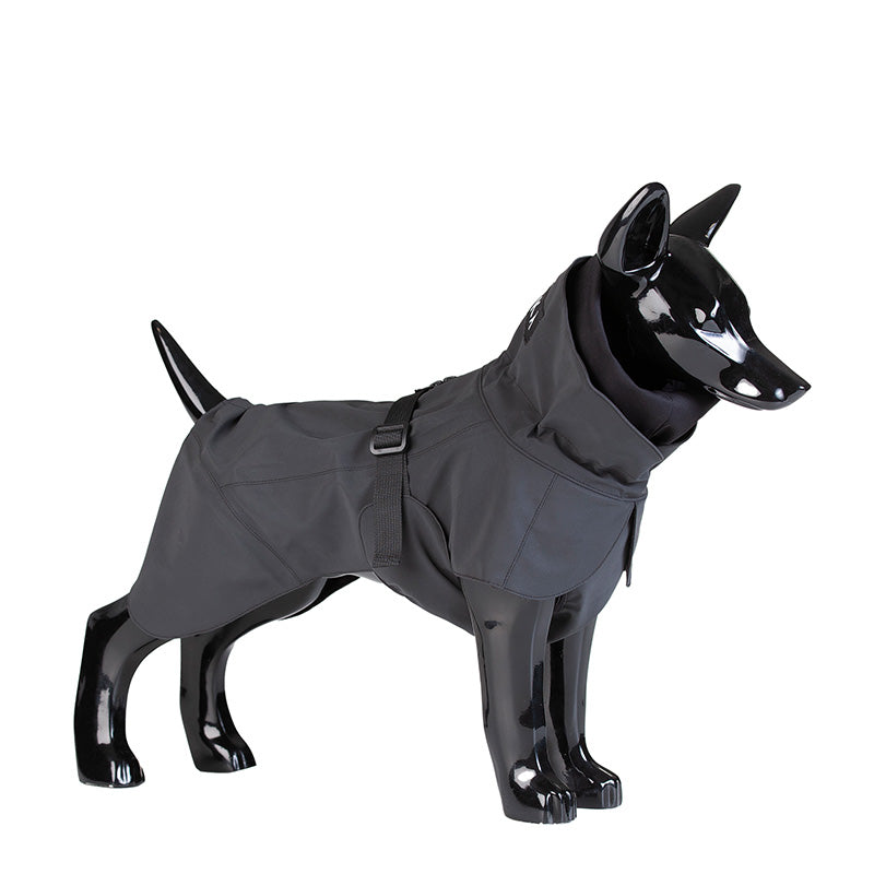 Paikka visibility dog raincoat in dark color