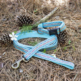 Pendleton dog leash in diamond river pattern