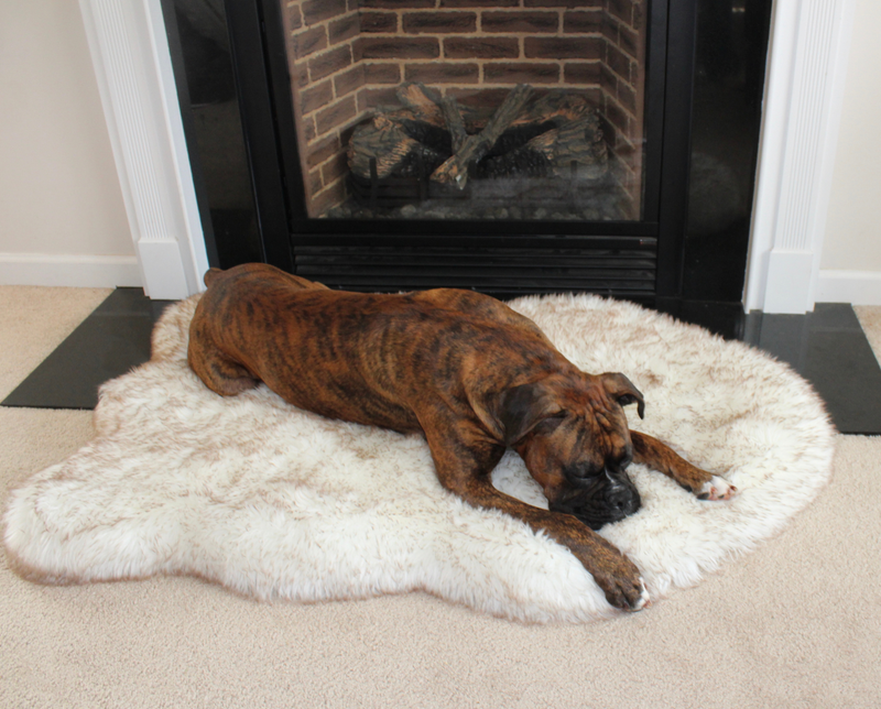 Faux Fur Orthopedic Dog Bed from PupRug