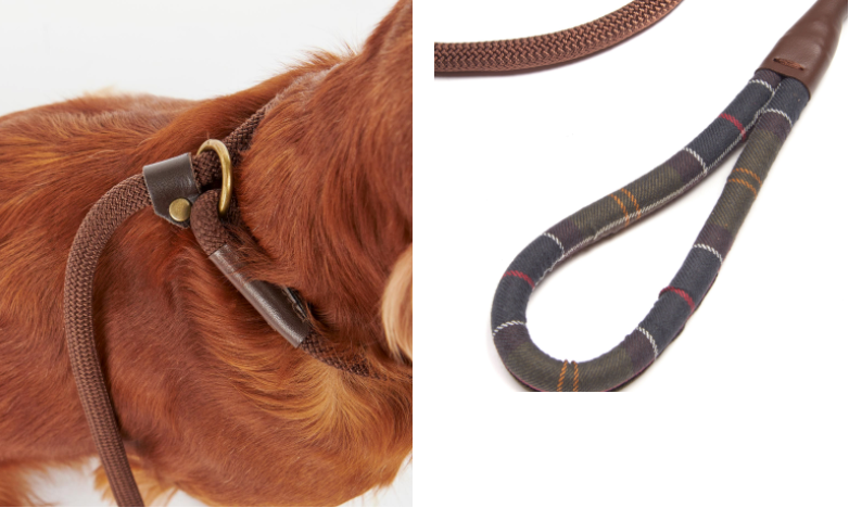 Barbour dog leash that slips