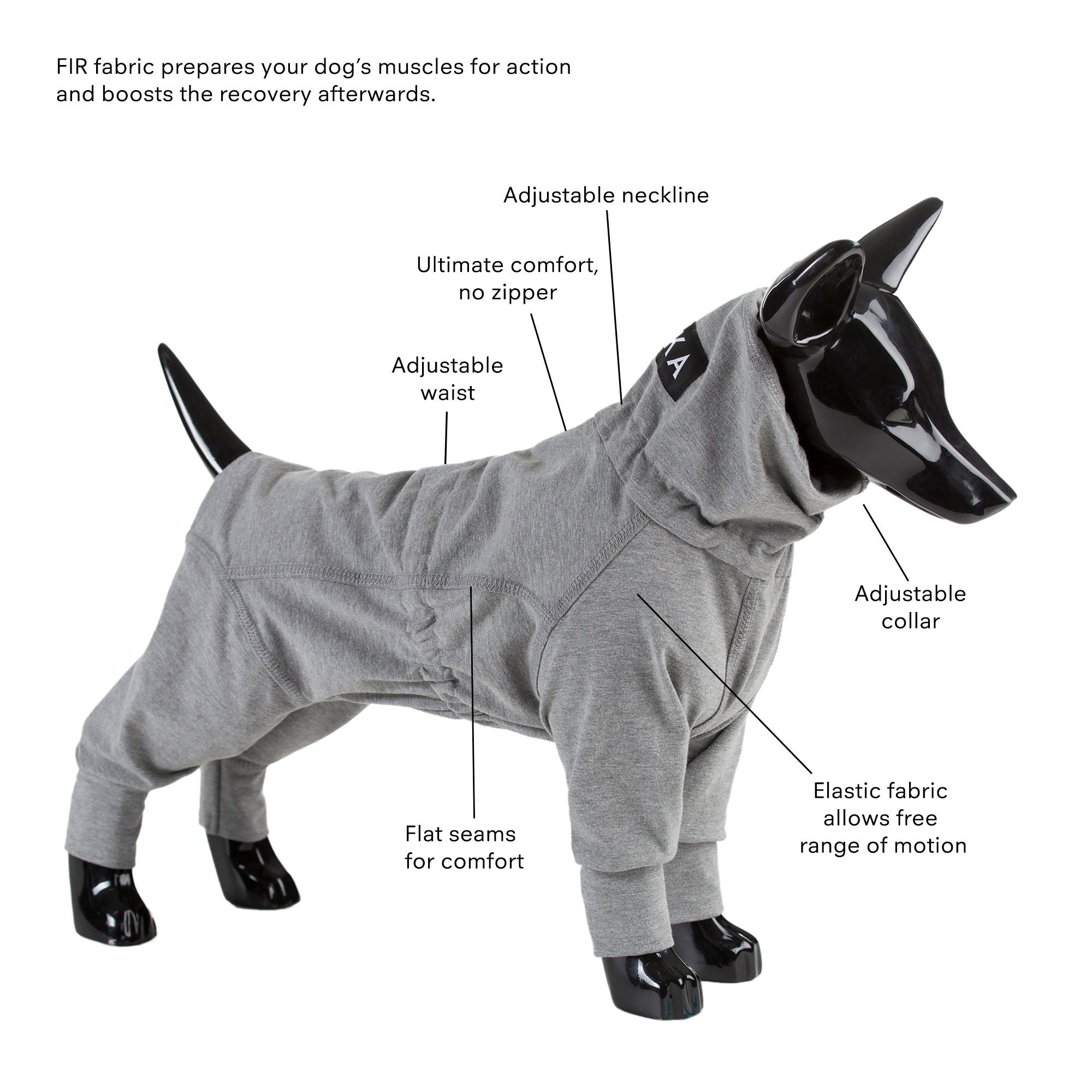 Paikka recovery overall dog pajama