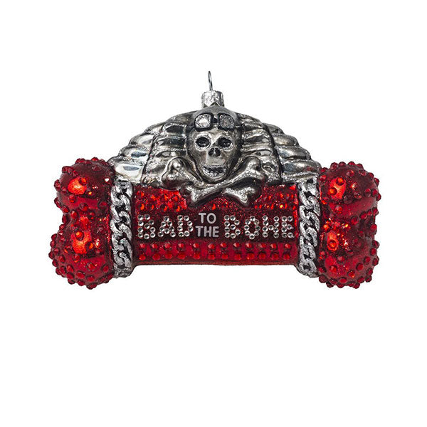 Bad To The Bone Dog Ornament by Joy To The World