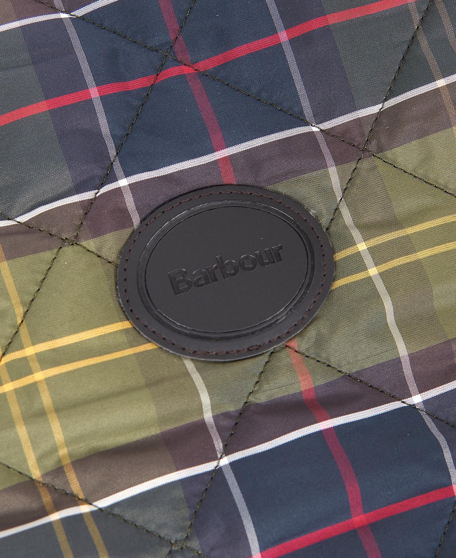 Barbour dog coat in tartan