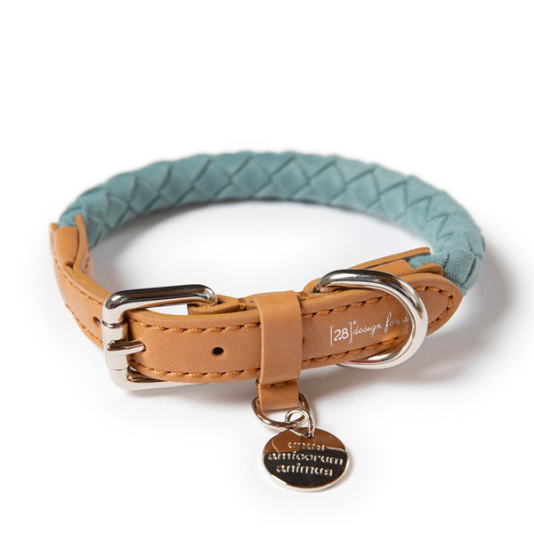 Blue - Luxury Designer Monogram Empreinte Leather Dog Collar Pet Supply  Mafia