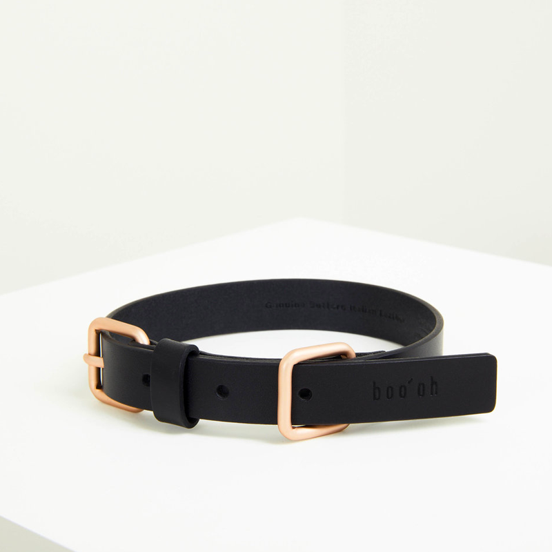 Luxury Lumi Italian Buttero Leather Dog Collar