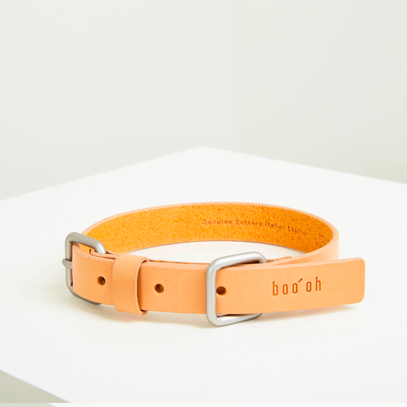 Leather dog collar by  boo oh