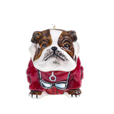 English Bulldog Christmas Ornament in Artic Coat By Joy To the World Collectibles