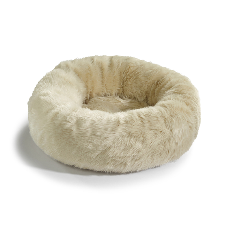 Miacara Lana Cute Cat Bed in Ivory