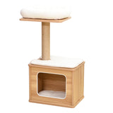 Catry Cedar Wooden Cat Tree