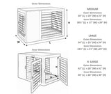 Large size dog crate furniture measurements