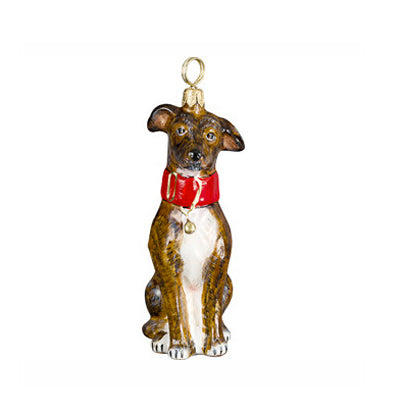 Greyhound christmas gift ornament  