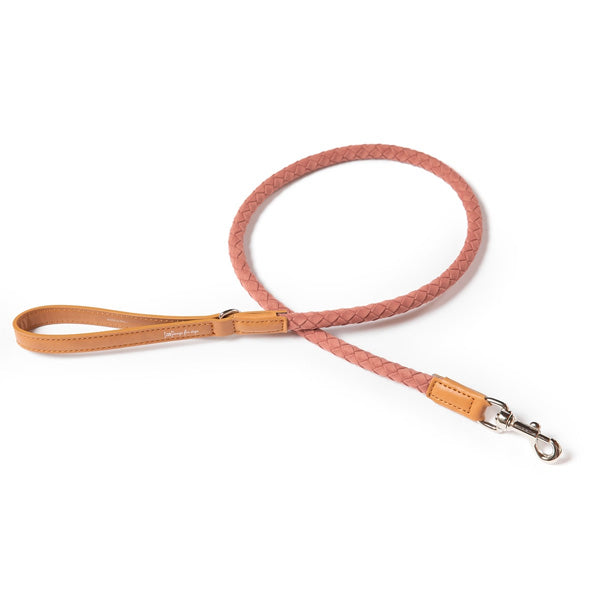 Ferdinando dog leash in microfiber fabric and fake leather