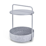Tavolino side table as cat bed in grey