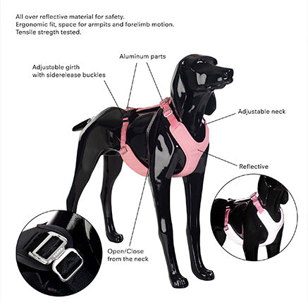 Paikka large dog harness is the best reflective harness for big dogs