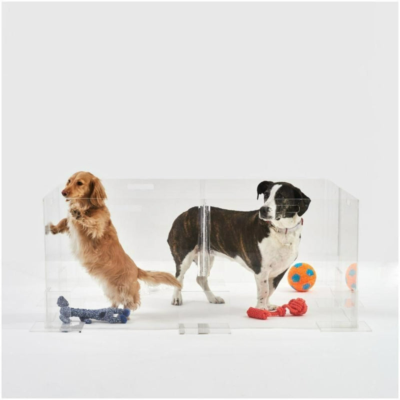 hiddin clear acrylic dog playpen