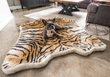 PupRug Tiger Print Memory Foam Dog Bed