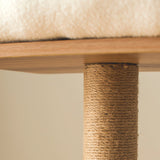 Details of cat scratching post.
